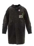 Mens Rtw Raf Simons - Appliqu Denim Parka - Mens - Black