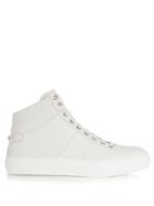 Jimmy Choo Belgravia Debossed-leather High-top Trainers