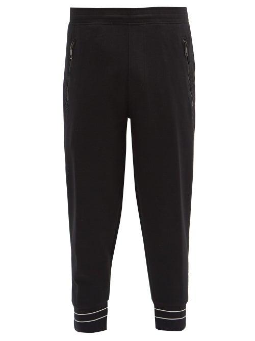 Matchesfashion.com Neil Barrett - Logo-print Cotton-blend Track Pants - Mens - Black