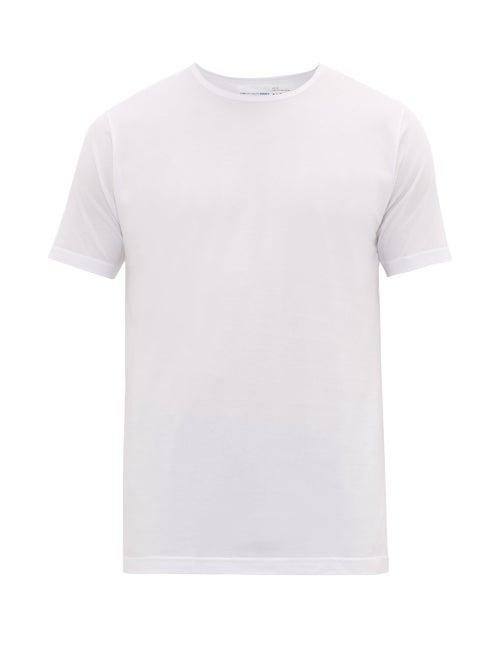 Matchesfashion.com Comme Des Garons Shirt - Crew Neck Cotton Jersey T Shirt - Mens - White