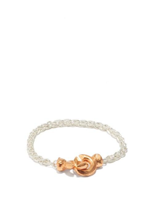 Alighieri - The Unwinding Answer 24kt Gold-plated Bracelet - Womens - Silver Gold