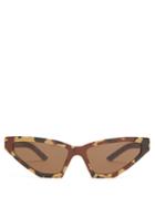Matchesfashion.com Prada Eyewear - Camouflage Print Acetate Sunglasses - Womens - Beige