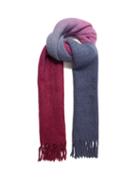 Isabel Marant - Firna Fringed Ombr Alpaca-blend Scarf - Womens - Blue/burgundy