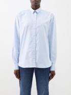 Toteme - Signature Organic-cotton Poplin Shirt - Womens - Light Blue
