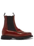 Hereu - Alda Woven-leather Chelsea Boots - Womens - Brown