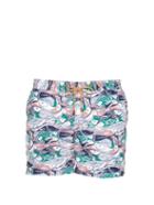 Thorsun Multi Fish-print Swim Shorts