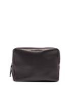 Matchesfashion.com Ann Demeulemeester - Grained Leather Wash Bag - Mens - Black