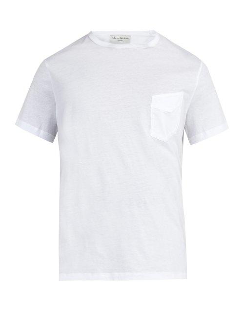 Matchesfashion.com Officine Gnrale - Crew Neck Cotton T Shirt - Mens - White