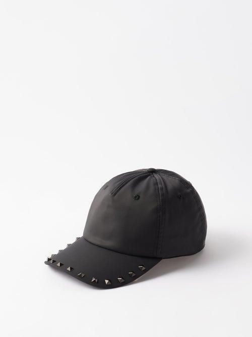 Valentino Garavani - Rockstud Nylon Baseball Cap - Mens - Black