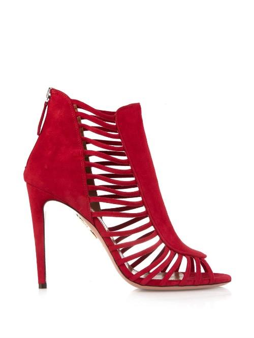Aquazzura Follow Me Suede Sandals