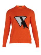 Matchesfashion.com Prada - Dinosaur Wool Sweater - Mens - Orange Multi
