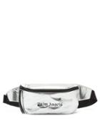Matchesfashion.com Palm Angels - Logo-print Metallic-shell Belt Bag - Mens - Silver