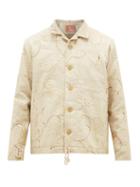 Matchesfashion.com By Walid - Jono Embroidered-chinese Silk Jacket - Mens - Cream Multi