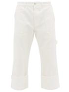 Matchesfashion.com Loewe - Turn-up Mid-rise Jeans - Mens - White