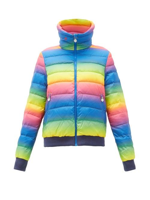 Matchesfashion.com Perfect Moment - Queenie Gradient Print Down Filled Ski Jacket - Womens - Rainbow