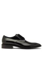 Matchesfashion.com Balenciaga - Square Toe Leather Derby Shoes - Mens - Black