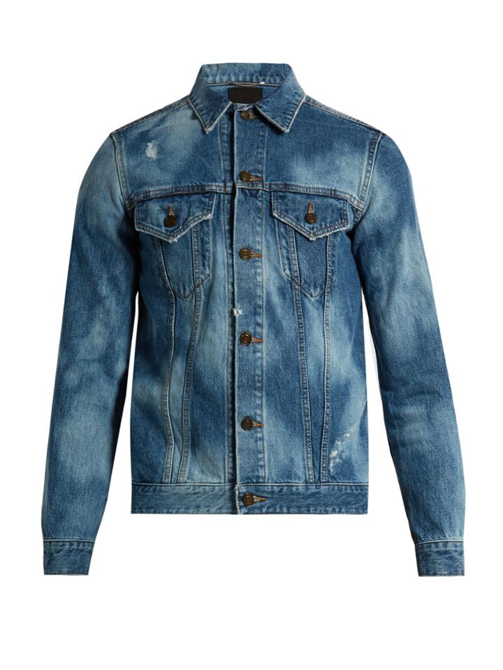 Saint Laurent Patch-detail Denim Jacket