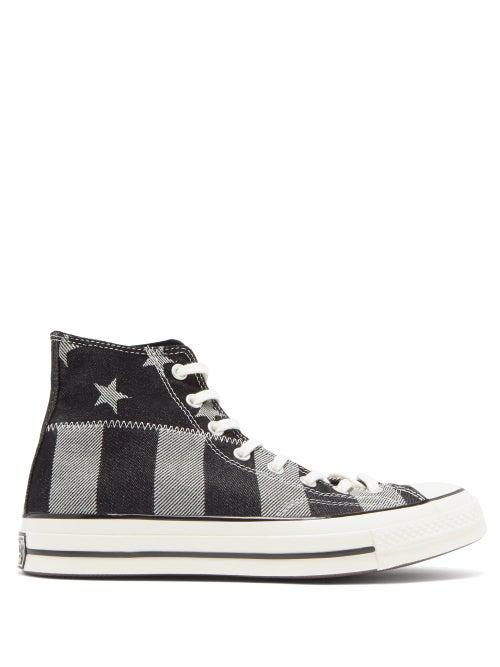 Matchesfashion.com Converse - Chuck 70 Striped High-top Canvas Trainers - Mens - Black Multi