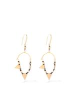Isabel Marant - Beaded Charm Hoop Earrings - Womens - Black Multi