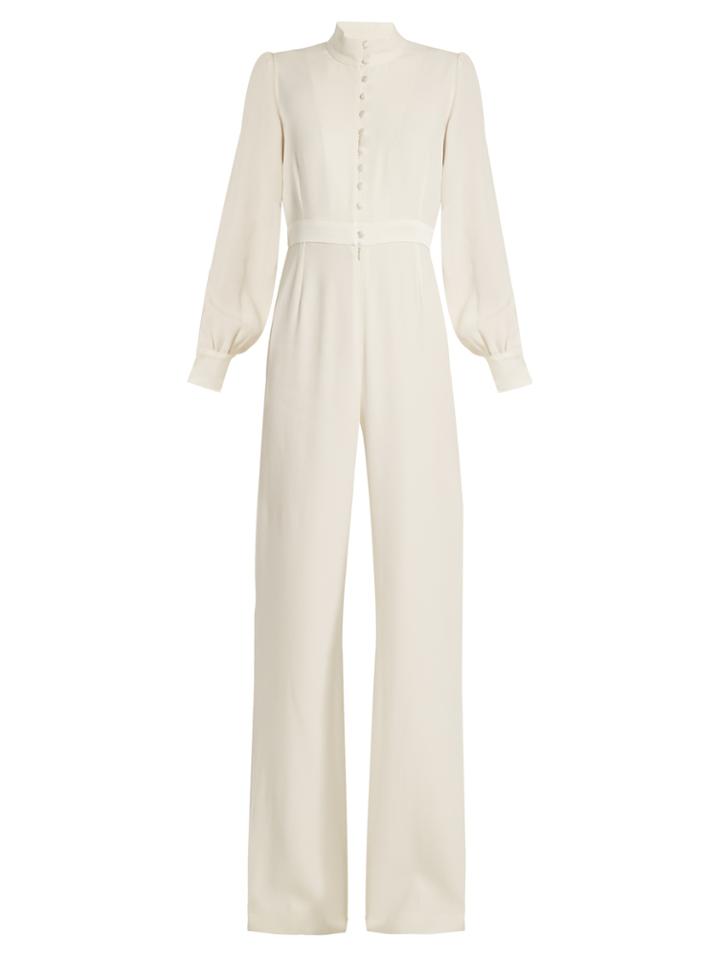 Goat Forte Wide-leg Crepe-cady Jumpsuit
