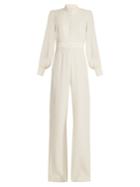 Goat Forte Wide-leg Crepe-cady Jumpsuit