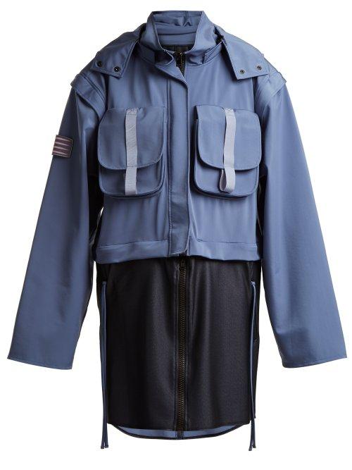 Matchesfashion.com Charli Cohen - Detachable Panel Hooded Technical Parka - Womens - Light Blue