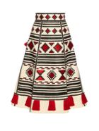 Vita Kin Croatia Embroidered Linen Skirt