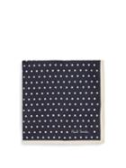 Matchesfashion.com Paul Smith - Polka Dot Silk Twill Pocket Square - Mens - Navy Multi