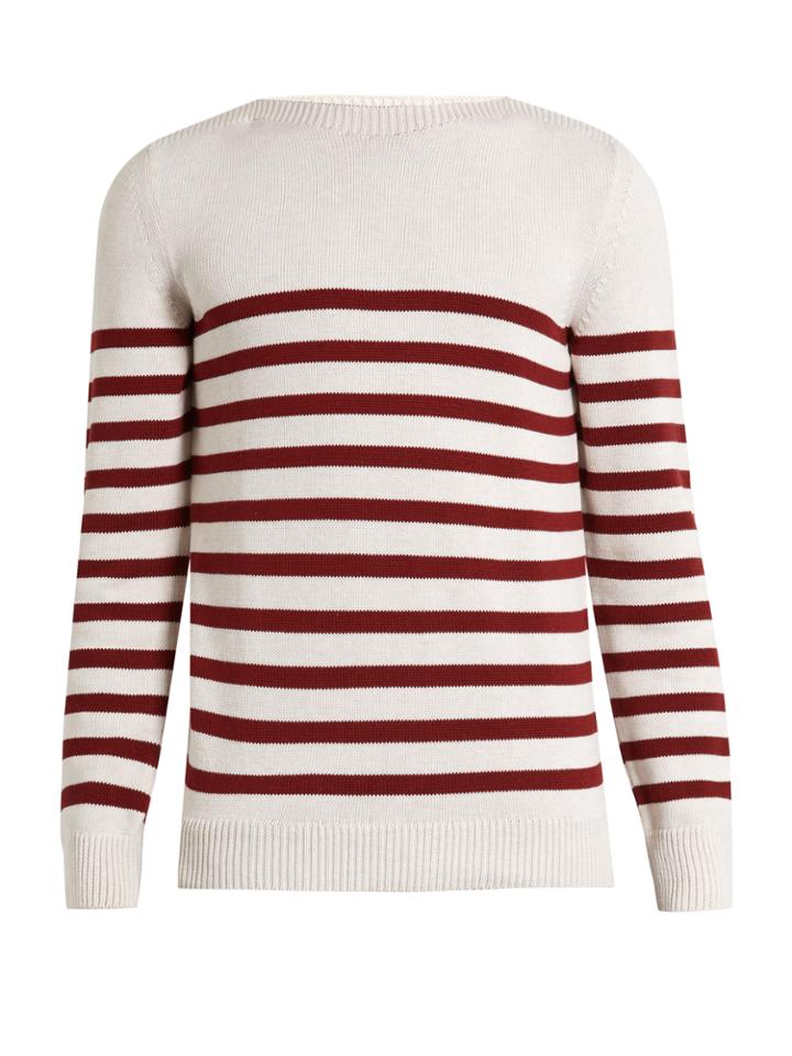 A.p.c. Lord Striped Cotton Sweater