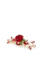 Dolce & Gabbana Rose And Crystal Hair Slide