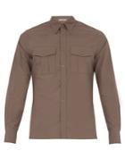 Bottega Veneta Single-cuff Patch-pocket Cotton Shirt