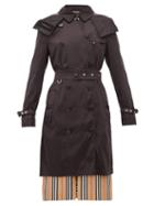 Matchesfashion.com Burberry - Kensington Eco Nylon Trench Coat - Womens - Black
