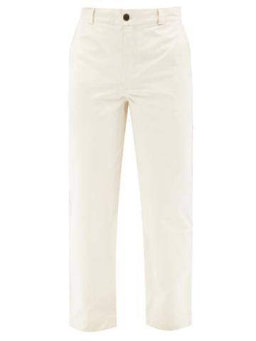Maran - Artists Cotton-canvas Trousers - Mens - Cream