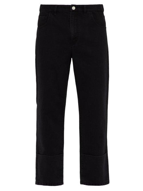 Matchesfashion.com Raf Simons - Classic Fit Turn Up Denim Jeans - Mens - Black