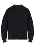 Matchesfashion.com Lemaire - Loose Fit Cotton Sweatshirt - Mens - Dark Grey