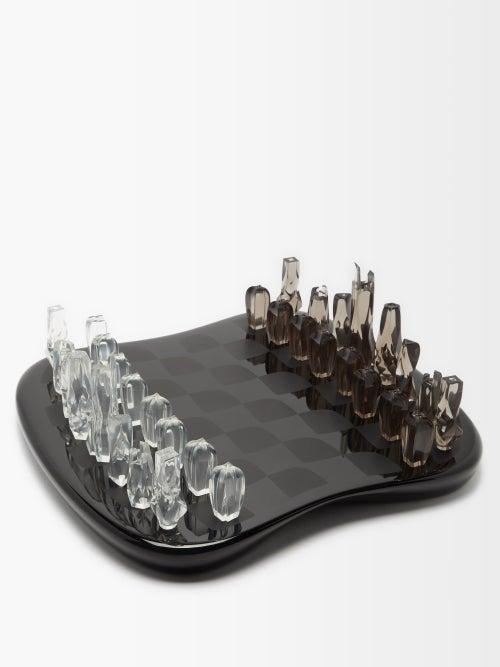Zaha Hadid Design - Field Of Towers Resin Chess Set - Black