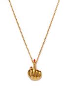 Anissa Kermiche - French For Goodnight 18kt Gold-plated Necklace - Womens - Gold
