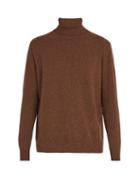 Matchesfashion.com Presidents - Washed Wool Roll Neck Sweater - Mens - Brown