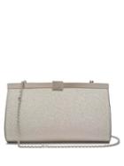 Matchesfashion.com Christian Louboutin - Palmette Glittered Leather Clutch Bag - Womens - White Multi