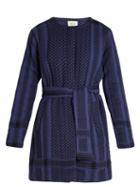 Cecilie Copenhagen Butterfield Quilted Scarf-jacquard Coat