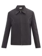 Matchesfashion.com Namacheko - Irmgard Topstitched Cotton-blend Jacket - Mens - Black