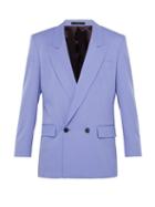 Matchesfashion.com Paul Smith - Double Breasted Wool Blazer - Mens - Purple