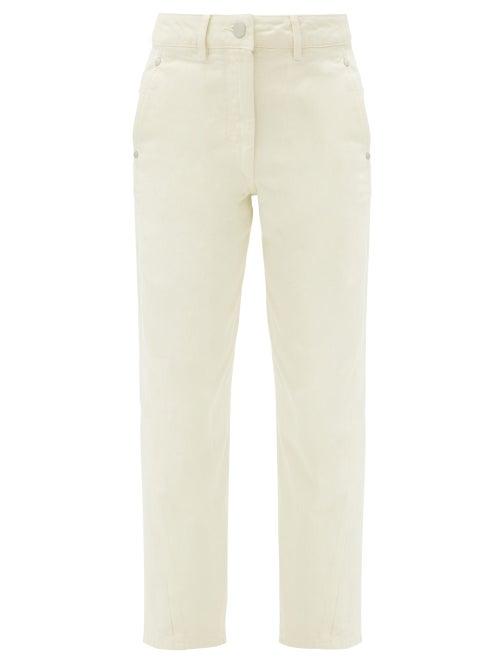 Matchesfashion.com Lemaire - High-rise Cropped Jeans - Womens - Ivory