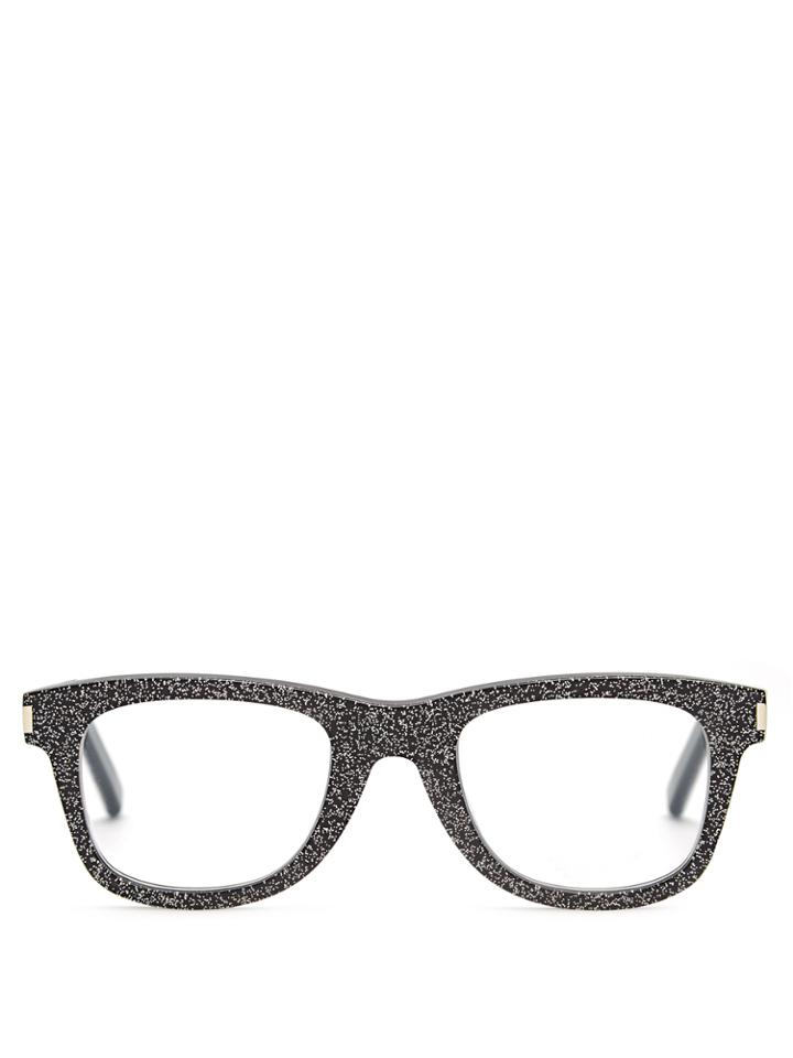 Saint Laurent D-frame Glitter Glasses
