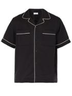 Matchesfashion.com Saturdays Nyc - Cameron Short Sleeved Bowling Shirt - Mens - Black