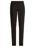 Matchesfashion.com Summa - Slim Leg Step Cuff Twill Trousers - Womens - Black