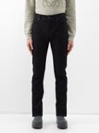 Loewe - Logo-patch Slim-leg Jeans - Mens - Black