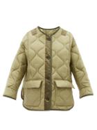 The Frankie Shop - Teddy Oversized Quilted-shell Jacket - Womens - Khaki