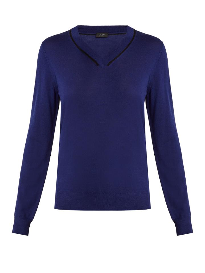 Joseph V-neck Wool Sweater