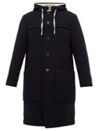 Matchesfashion.com President's - Montgomery Wool Blend Hooded Coat - Mens - Navy